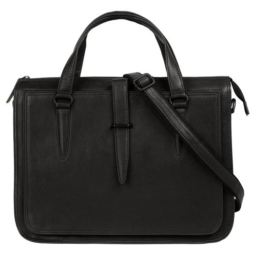 Aktentasche X-ZONE Gr. B/H/T: 36cm x 25cm x 7cm onesize, schwarz Damen Taschen echt Leder