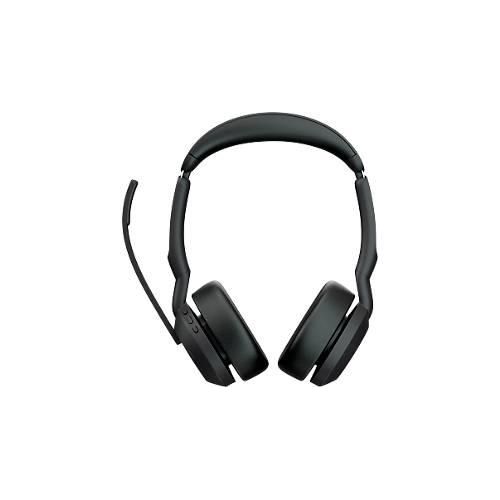 Headset Jabra Evolve2 55 link380a Stereo, Reichweite bis 30 m, bis 10 h, UC-optimiert, schwarz