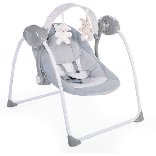 Babyschaukel CHICCO "Relax & Play, Cool Grey", Baby, grau, Kunststoff, Stoff, Babywippen Babyschaukel, elektrisch