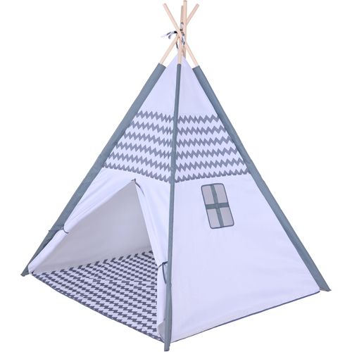 Knorrtoys® Spielzelt »Tipi Zickzack«, mit Zeltstangen aus Holz