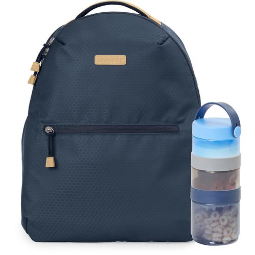 Skip Hop Wickelrucksack »Go Envi, blau-grau«, aus recyceltem Material