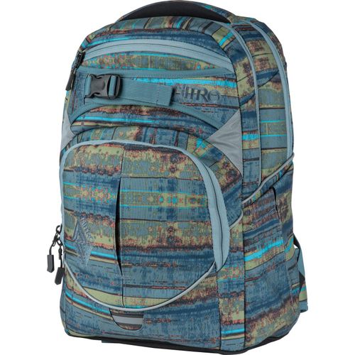 Schulrucksack NITRO "Superhero", Kinder, Gr. B/H/T: 30cm x 44cm x 22cm, blau (frequency blau), Polyester, Rucksäcke Schulrucksack, Rucksack für Schule und Freizeit