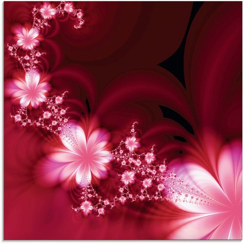 Artland Glasbild »Girlande aus Blumen«, Blumen, (1 St.), in verschiedenen Grössen
