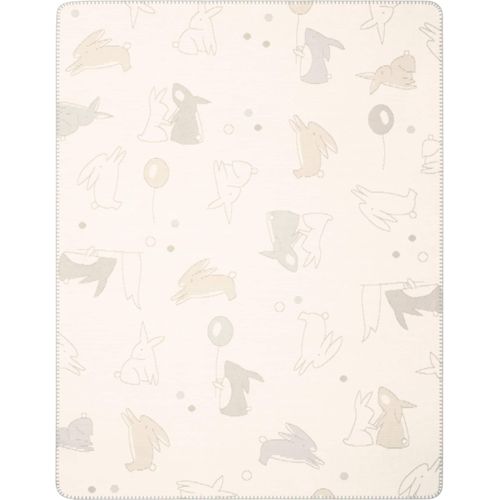 Biederlack Babydecke »Babydecke Littel Rabbits«, Babydecke Littel Rabbits mit verspielten Hasen