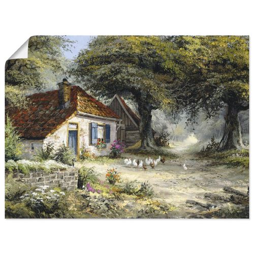 Artland Wandbild »Märchenhaftes Ferienhaus«, Garten, (1 St.), als Leinwandbild, Poster in verschied. Grössen