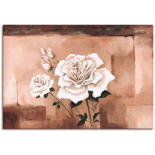 Artland Leinwandbild »Rosen«, Blumen, (1 St.), auf Keilrahmen gespannt
