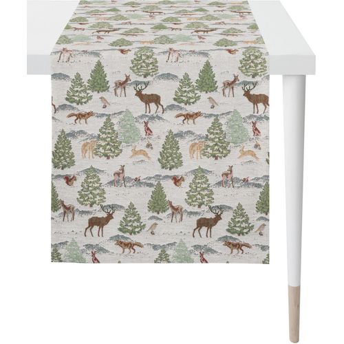 APELT Tischläufer »9536 WINTERWELT, Weihnachtsdeko, Weihnachten«, (1 St.), Gobelin-Gewebe