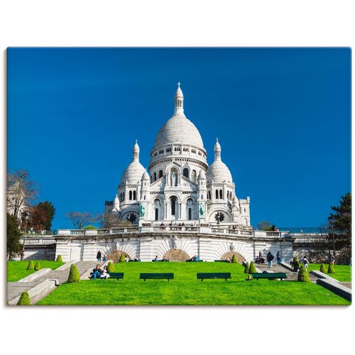 Artland Leinwandbild »Paris Sacre Coeur«, Gebäude, (1 St.), auf Keilrahmen gespannt