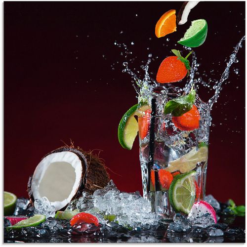 Artland Glasbild »Frischer Fruchtcocktail II«, Getränke, (1 St.), in verschiedenen Grössen