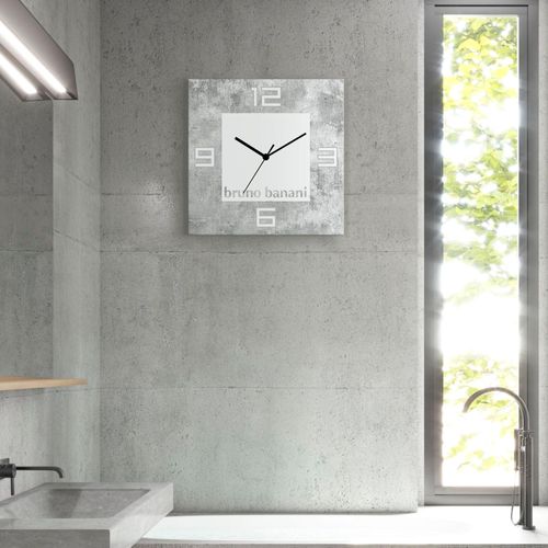 Bruno Banani Wanduhr »Beton auf Alu«, analog, 30 cm