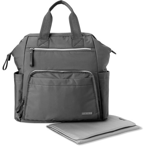 Skip Hop Wickelrucksack »Mainframe, charcoal«, inklusive Wickelauflage