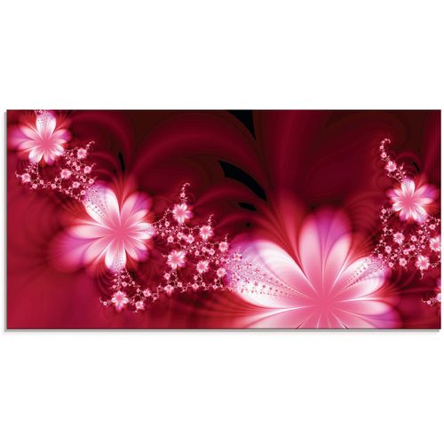 Artland Glasbild »Girlande aus Blumen«, Blumen, (1 St.), in verschiedenen Grössen