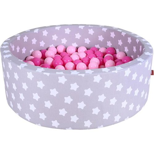 Knorrtoys® Bällebad »Soft, Grey White Stars«, mit 300 Bällen soft pink; Made in Europe