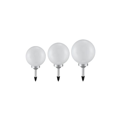 3er Set Solarkugeln, Erdspieß D 15, 20, 25 cm