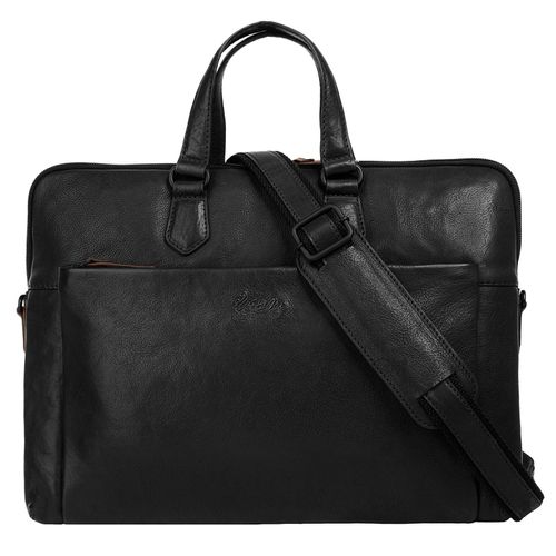 Aktentasche X-ZONE Gr. B/H/T: 35cm x 30cm x 4cm onesize, schwarz Damen Taschen echt Leder