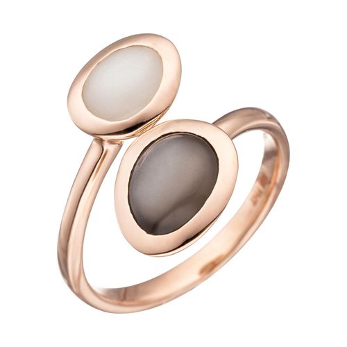 Goldring JOBO Fingerringe Gr. 52, Roségold 585, rosegold (roségold 585) Damen 585 Roségold mit Mondstein