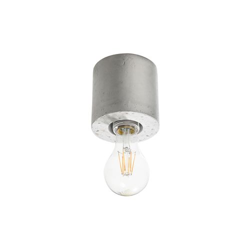 Deckenlampe, Beton grau, rund, H 10 cm