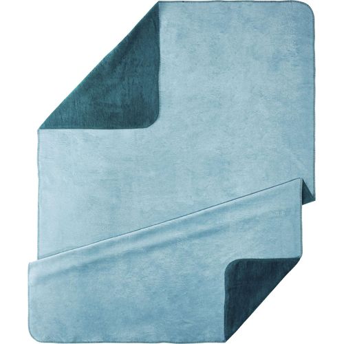 Wohndecke KNEER "UNI" Wohndecken Gr. B/L: 150 cm x 200 cm, blau (petrol) Decken kuschelige Wendedecke in großer Farben-Vielfalt, Kuscheldecke