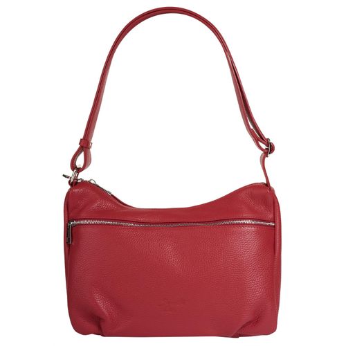 Shopper SAMANTHA LOOK Gr. B/H/T: 29cm x 22cm x 13cm onesize, rot Damen Taschen echt Leder, Made in Italy