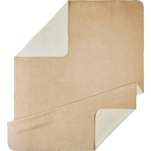 Wohndecke KNEER "UNI" Wohndecken Gr. B/L: 150 cm x 200 cm, beige (sand) Decken kuschelige Wendedecke in großer Farben-Vielfalt, Kuscheldecke