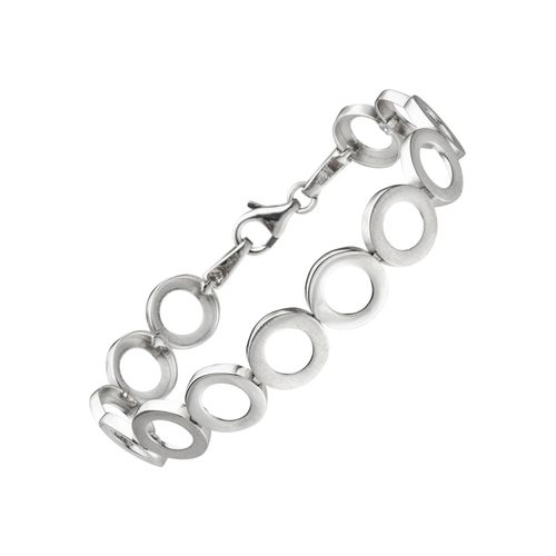 Armband JOBO Armbänder Gr. Silber 925 (Sterlingsilber), silberfarben (silber 925) Damen 925 Silber matt 19 cm