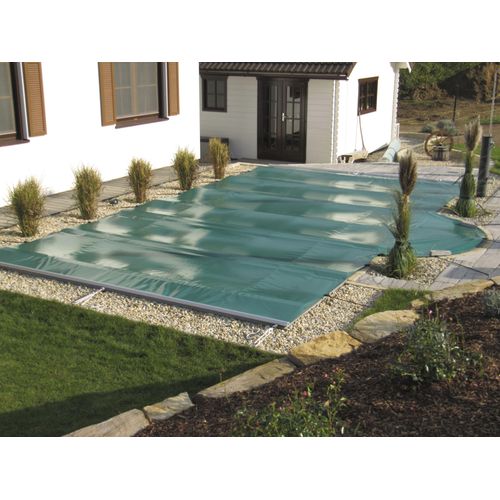 Pool-Abdeckplane KWAD "Rollabdeckung Standard sand" Planen Gr. B/L: 400cm x 750cm, beige (sand) Rollabdeckung 7,0x3,5 m (Planenmaß 7,5x4,0 m)