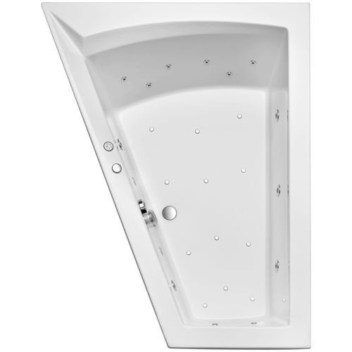 Whirlpool-Badewanne OTTOFOND "Galia I Mod. B" Badewannen Gr. Wanne links, weiß 170x100 cm