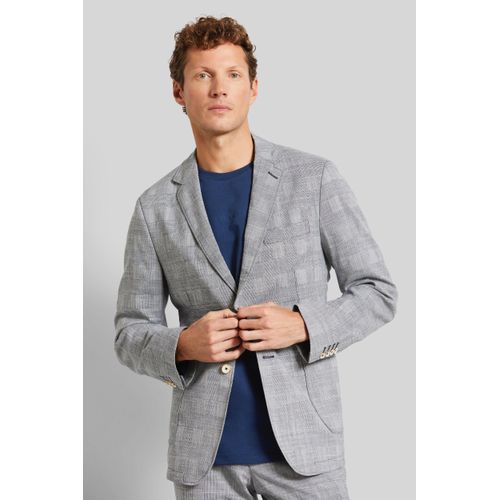 Sakko BUGATTI, Herren, Gr. 58, blau (dunkelblau), 62% Lyocell, 20% Polyester, 16% Leinen, 2% Elasthan, casual, normal, Langarm Manschette, Sakkos, mit besonderer Leichtigkeit