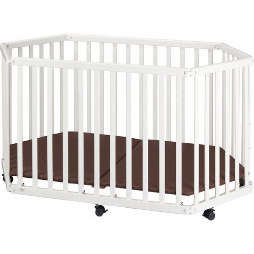 Laufgitter TISSI "weiß, 6-eckig" weiß Baby Laufställe zusammenklappbar; Made in Europe