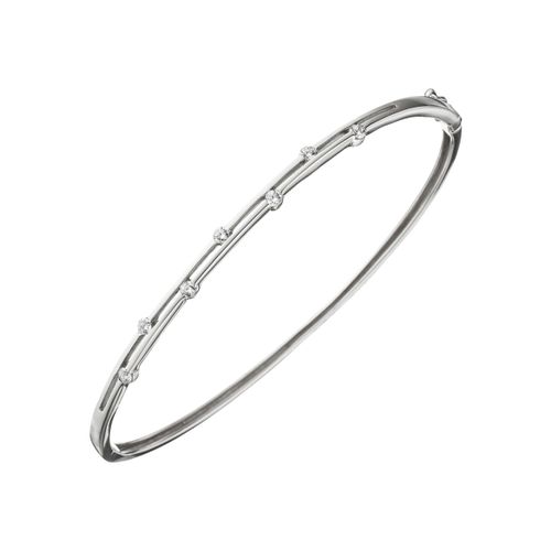 Armreif JOBO Armbänder Gr. Silber 925 (Sterlingsilber), silberfarben (silber 925) Damen 925 Silber mit Zirkonia