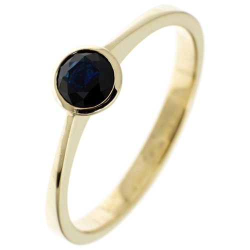 Goldring JOBO Fingerringe Gr. 52, Gelbgold 333, goldfarben (gelbgold 333) Damen 333 Gold mit Safir