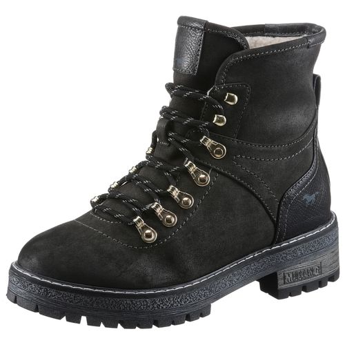 Winterboots MUSTANG SHOES Gr. 40, grau (dunkelgrau) Damen Schuhe Winterstiefeletten in Outdoor-Optik