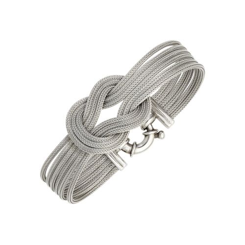 Silberarmband JOBO Armbänder Gr. Silber 925 (Sterlingsilber), silberfarben (silber 925) Damen breit 925 Silber 19 cm