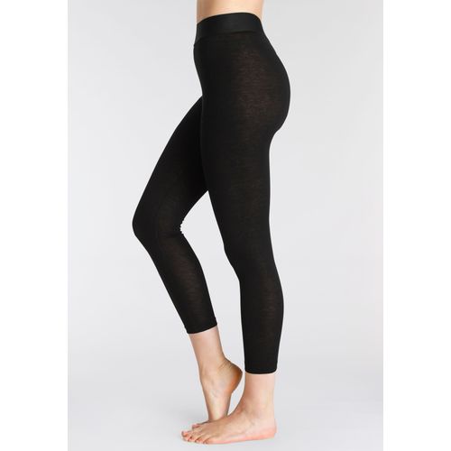 Leggings LASCANA ACTIVE Gr. 52/54, N-Gr, schwarz Damen Hosen in angenehmer Wollqualität