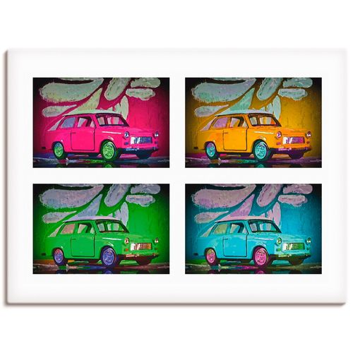 Leinwandbild ARTLAND "Spitzname Trabbi" Bilder Gr. B/H: 80 cm x 60 cm, Auto Querformat, 1 St., bunt Leinwandbilder auf Keilrahmen gespannt
