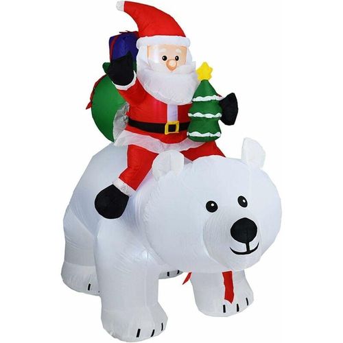 Aufblasbare Weihnachtsmann, Eisbär Gartendekoration Äußere Aufblasbare Weihnachten Aufblasbare Weihnachtsmann Aufblasbare Weihnachtspuppe Weihnachten