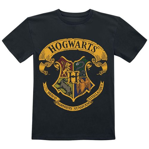 Harry Potter Kids - Hogwarts Crest T-Shirt schwarz in 152