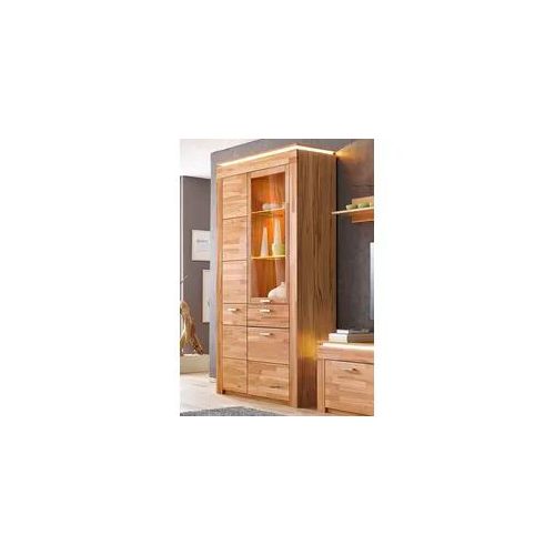 Vitrine VOGL MÖBELFABRIK Schränke beige (kernbuche teilmassiv) Höhe 209 cm