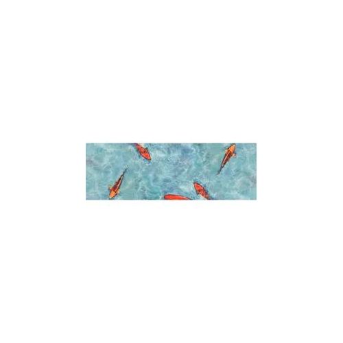 Primaflor-Ideen in Textil Vinyl-Läufer »Küchenläufer KOI«, rechteckig, Küchenläufer aus Vinyl, abwischbar, Motiv Koi Fisch, Küche Primaflor-Ideen in Textil blau B/L: 50 cm x 200 cm
