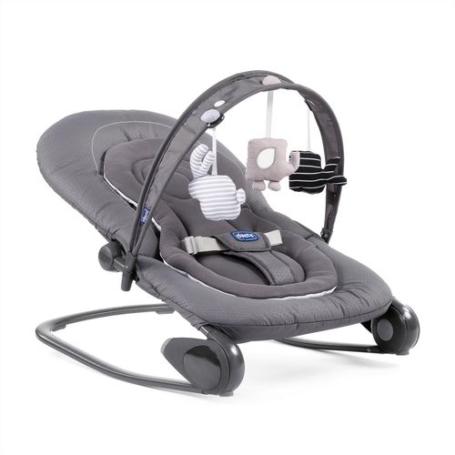 Chicco Babywippe »Hoopla, Moon Grey«, bis 18 kg, mit Spielbogen