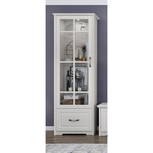 Home affaire Glasvitrine »Evergreen«, UV lackiert, Tür mit Sicherheitsglas 4 mm, mit Soft-Close-Funktion