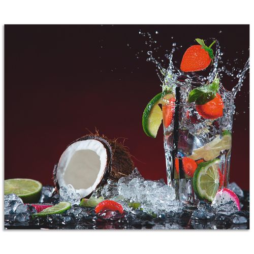 Artland Küchenrückwand »Frischer Fruchtcocktail«, (1 tlg.), Alu Spritzschutz mit Klebeband, einfache Montage