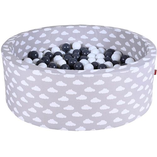 Knorrtoys® Bällebad »Soft, Grey White Clouds«, mit 300 Bällen Grey/creme; Made in Europe