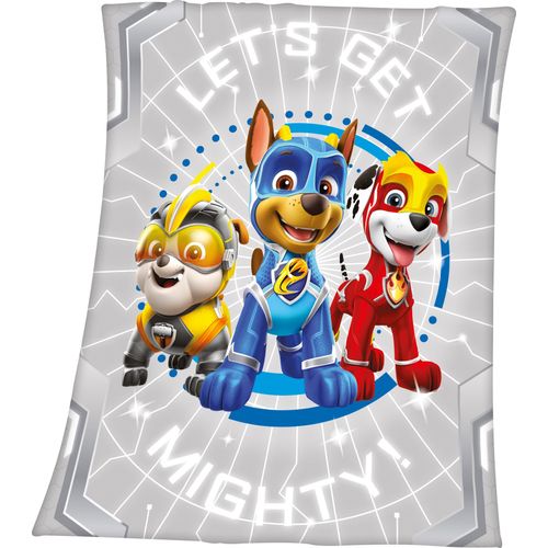 PAW PATROL Kinderdecke »Paw Patrol«, mit Paw Patrol Motiv und Schriftzug, Kuscheldecke