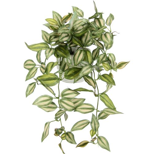 I.GE.A. Kunstpflanze »Tradescantiahänger«, Mit Übertopf Kunstpflanze Hängepflanze Pflanzenampel Kletterpflanze