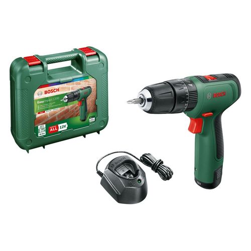 Akku-Schlagbohrmaschine BOSCH "Easy", grün, Bohrmaschinen, Akku-Schlagbohrmaschine, Mit Akku/LadegerätBohren, Schlagbohren, Schrauben