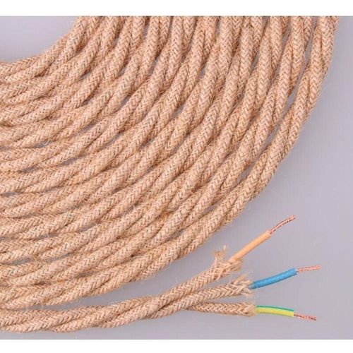 CABLE DE CUERDA DE YUTE TEJIDA Y TRENZADA 3x0,75mm 25m