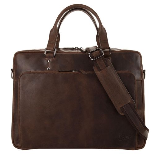 Laptoptasche X-ZONE Gr. B/H/T: 42cm x 32cm x 11cm onesize, braun (cognac) Damen Taschen echt Leder