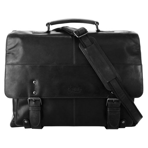 Aktentasche X-ZONE Gr. B/H/T: 48cm x 35cm x 21cm onesize, schwarz Damen Taschen echt Leder