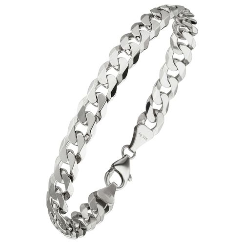 Armband JOBO, silber (silber 925), Armbänder, Damen, Silber 925 (Sterlingsilber), Panzerarmband 925 Silber 21 cm 7,7 mm